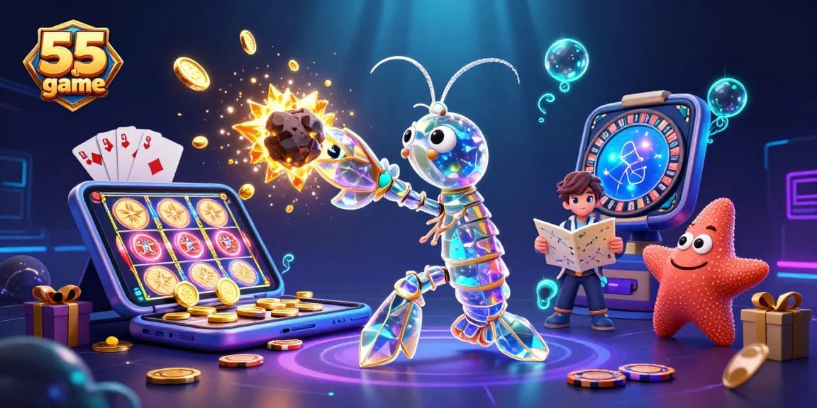 Experience excitement with the 55 club game, where stars align and treasures erupt!