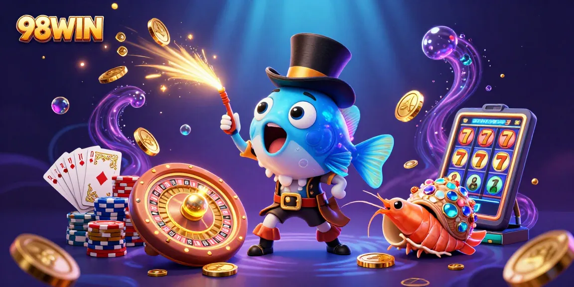 Experience thrilling gameplay at 98WIN with lively treasures and captivating characters.