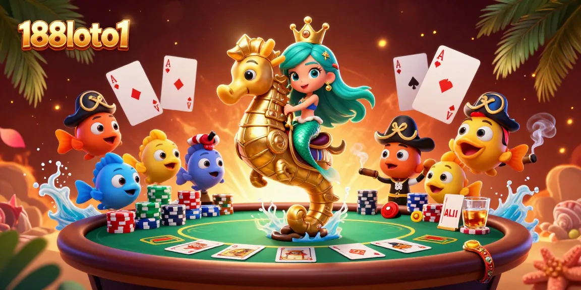 Engage with the exciting world of 188loto1, showcasing a vibrant poker scene with characters in dynamic action.