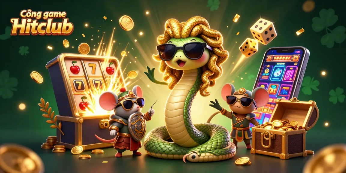 Experience excitement at Cổng game Hitclub with jackpots, slots, and vivid casino elements.