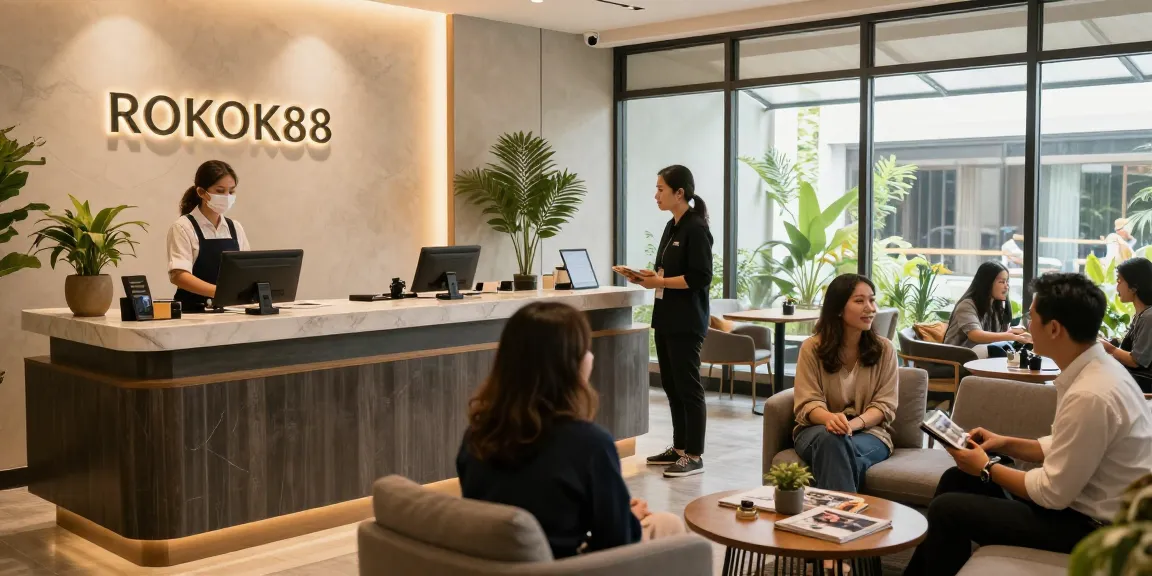 rokok 88 hotel lobby welcoming guests with friendly staff and warm atmosphere