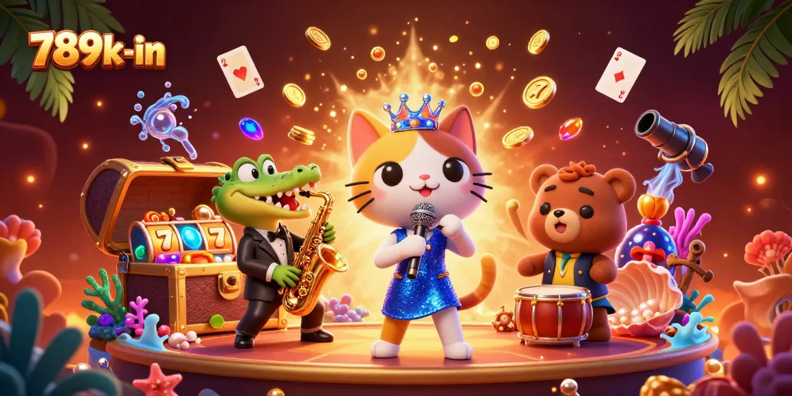 Experience the excitement of 789k-in with lively casino characters and dynamic gaming elements.