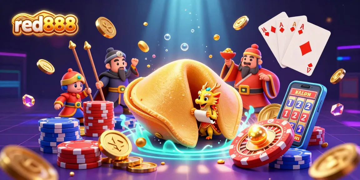 Experience unique gaming with red888 through vibrant casino-themed characters and dynamic elements.