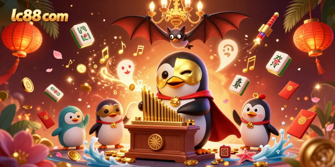 Experience epic wins at lc88 com with golden coins and vibrant casino action in a lively 3D illustration.