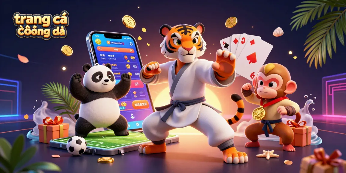Engage with thrilling sports betting at trang cá cược bóng đá with vibrant characters and betting elements.