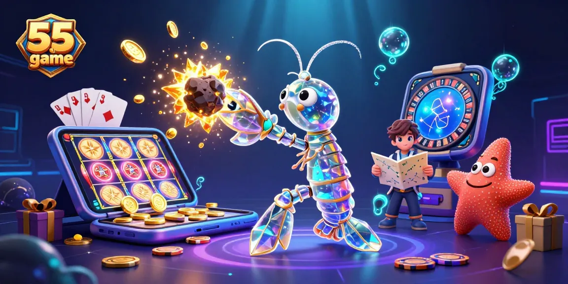 Experience excitement with the 55 club game, where stars align and treasures erupt!
