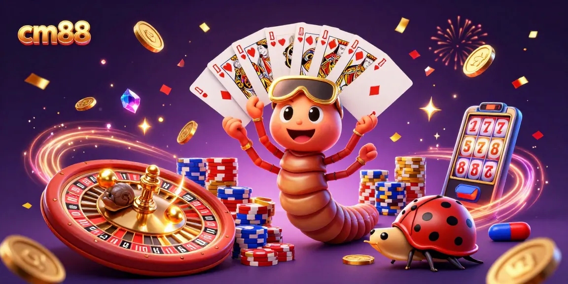 Experience exhilarating gameplay at cm88 with a dynamic casino scene featuring colorful characters and vibrant game elements.